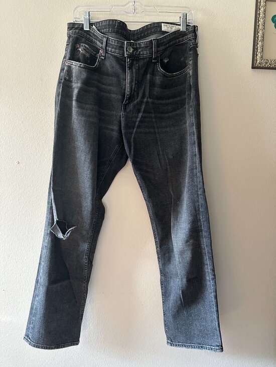 rag & bone Denim - Women's Rag and Bone 'Dre' Boyfriend Jean - Low Rise - Washed Black Size 31 -EUC